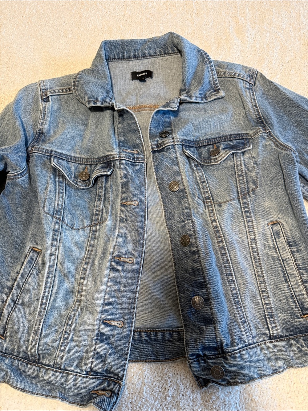 Express Light Blue Denim Jacket